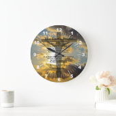 Die Herren im Gebet Große Wanduhr (Zuhause)