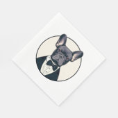 Die Herren in Frankreich Serviette (Ecke)