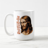 Die Herren Präsenz: Jesus reagiert auf alle, die r Kaffeetasse (Links)