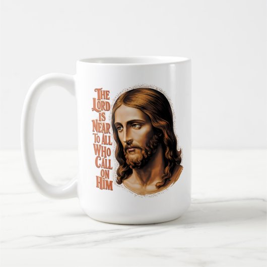 Die Herren Präsenz: Jesus reagiert auf alle, die r Kaffeetasse (Links)