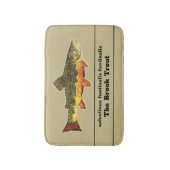 Die herrliche Bachforelle für Fliegenfische Badematte (Vorderseite Vertikal)