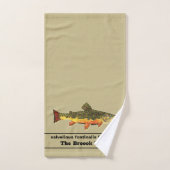 Die herrliche Bachforelle für Fliegenfische Badhandtuch Set (Handtuch)