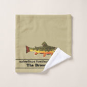Die herrliche Bachforelle für Fliegenfische Badhandtuch Set (Waschlappen)
