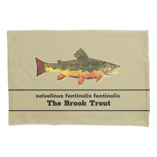 Die herrliche Bachforelle für Fliegenfische Kissenbezug (Vorderseite)