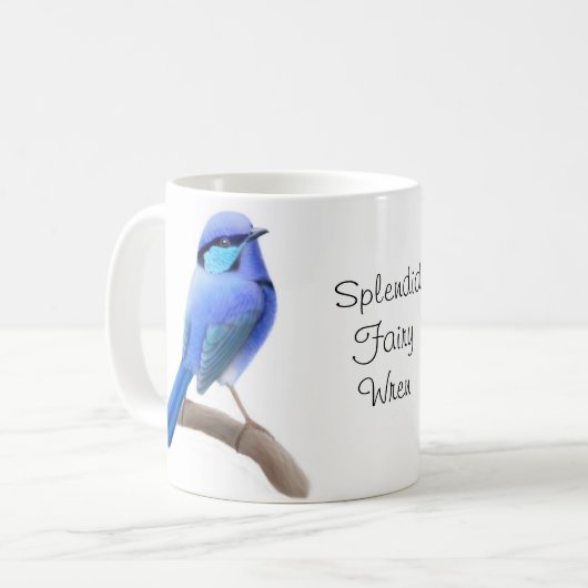 Die herrliche feenhafte Zaunkönig-Tasse Kaffeetasse (Vorderseite Links)