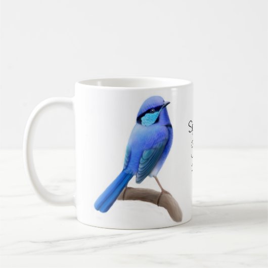 Die herrliche feenhafte Zaunkönig-Tasse Kaffeetasse (Links)