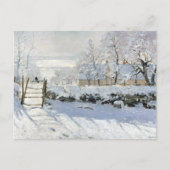 Die herrliche Winterlandschaft Claude Monet Postkarte (Vorderseite)