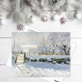 Die herrliche Winterlandschaft Claude Monet Postkarte