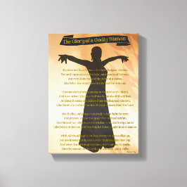 Die Herrlichkeit einer gottesühnlichen Frau/Gesche Leinwanddruck