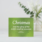 Die Herrlichkeit Gottes wird offenbart werden Isai Postkarte (Stehend Vorderseite)
