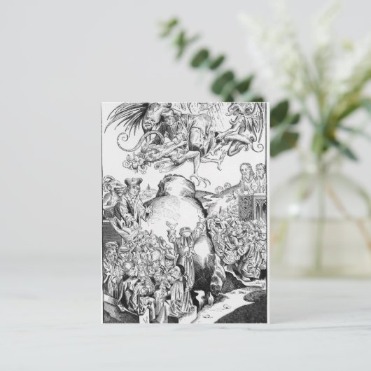 Die Herrschaft des Antichrist Postkarte (Stehend Vorderseite)