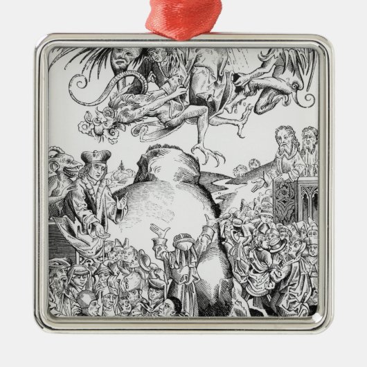 Die Herrschaft des Antichristen Ornament Aus Metall (Vorne)