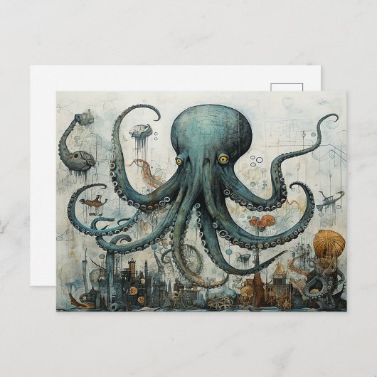 Die Herrschaft des Leviathan Postkarte (Vorne/Hinten)