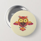 Die hervorragende Eule Button (Vorne & Hinten)