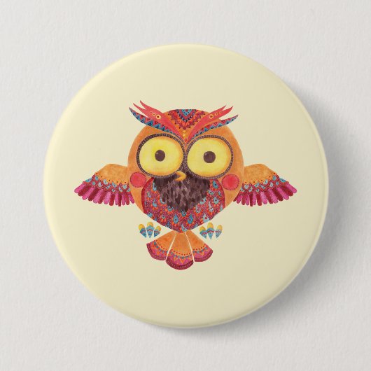 Die hervorragende Eule Button (Vorderseite)