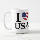 Die "Herz Amerikas" Kaffeetasse (Links)