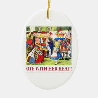 Die Herz-Königin ruft "Köpfen!" Keramikornament