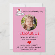 Die Herzblüte© Geburtstags-Foto Einladung