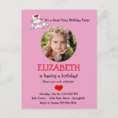 Die Herzblüte© Geburtstags-Foto Einladung Postkarte (Vorderseite)