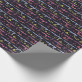 Die Herzen der Mädchen, die Worte nahtlos. Geschenkpapier (Ecke)