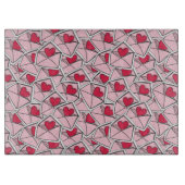 Die Herzen des Valentinsgrußes auf Umschlägen Schneidebrett (Vorderseite)