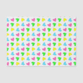 Die Herzen des Valentinsgrußes Seidenpapier (Vorderseite)