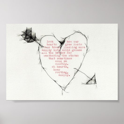 "Die Herzen rutschen" Poster (Vorne)