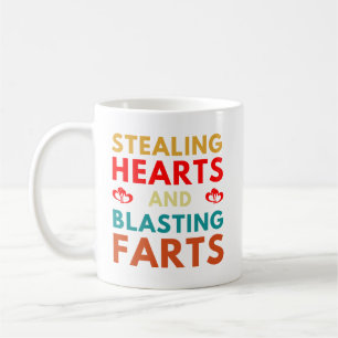 Die Herzen stehlen und Valentinstag Furzattacken Kaffeetasse
