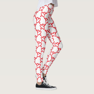 Die Herzen und die Pfeile des Valentinsgrußes Leggings