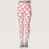 Die Herzen und die Pfeile des Valentinsgrußes Leggings (Vorderseite)