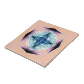 Die Herzen von Blau und Lachs Fliese (Seite)