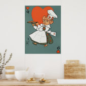 Die Herzkönigin Poster (Küche)