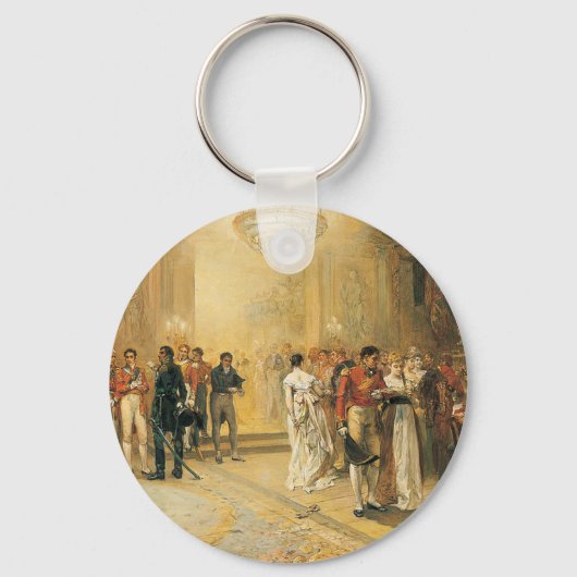 Die Herzogin von Richmond's Ball im Jahr 1815 Schlüsselanhänger (Vorderseite)