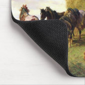 Die Heu-Ernte, 1869 Mousepad (Ecke)