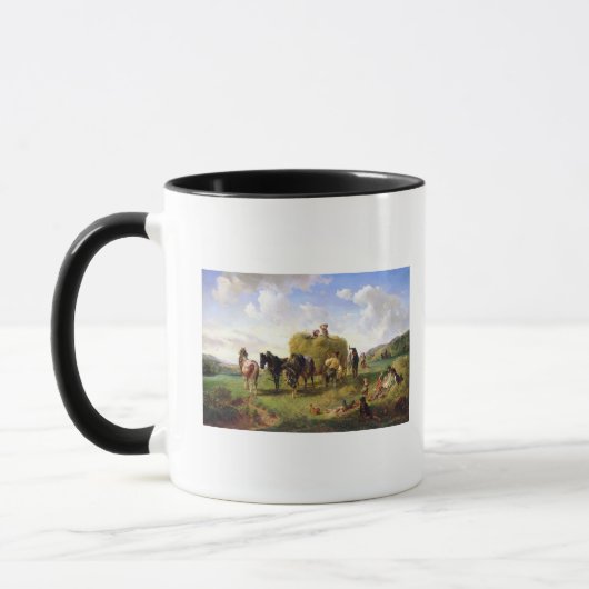 Die Heu-Ernte, 1869 Tasse (Links)