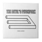 Die Heugabel des Teufels (optische Täuschung) Fliese (Vorderseite)