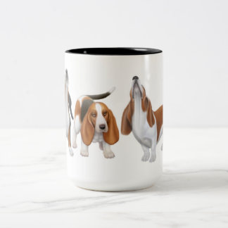 Die Heulendachshund-Jagdhund-Tasse Zweifarbige Tasse