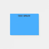 Die heutige Hausaufgaben | Light Blue Post-it Klebezettel (Vorderseite)