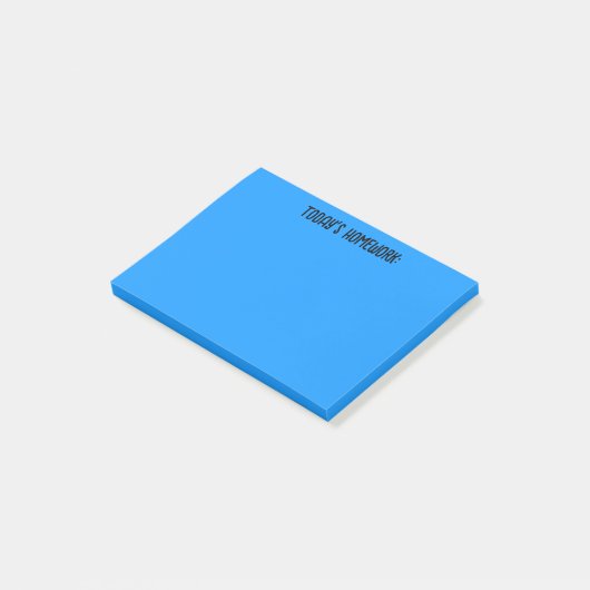 Die heutige Hausaufgaben | Light Blue Post-it Klebezettel (angewinkelt)
