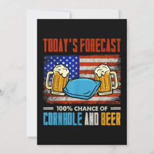 Die heutige Prognose für Cornhole and Bier Einladung
