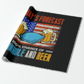 Die heutige Prognose für Cornhole and Bier Geschenkpapier (Ungerollt)