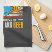 Die heutige Prognose für Cornhole and Bier Geschirrtuch (Viertel Falte)