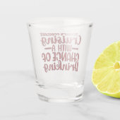 Die heutige Prognose mit der Möglichkeit, zu trink Schnapsglas (Rückseite)