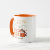 Die heutige Prognose Pumpkin Gewürz Custom Tasse (Vorderseite Links)