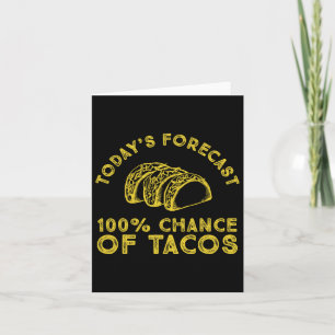 Die heutige Prognose von 100% Chance auf Tacos Karte