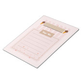 Die heutige Seite zur Planung von rosafarbenem Eis Notizblock (angewinkelt)