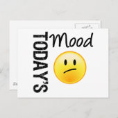 Die heutige Stimmung enttäuscht Postkarte (Vorne/Hinten)