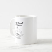 Die heutige Stimmung wird durch eine gute Kaffeelo Kaffeetasse (Vorderseite Links)