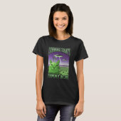 Die heutige Tummy Ache Funny Alien Cat Meme Bootle T-Shirt (Vorne ganz)