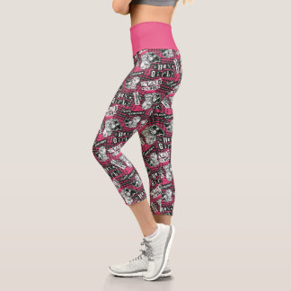 Die Hex Girls punk Kariertes Muster Capri Leggings